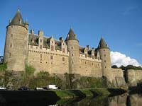 Josselin Castle in Brittany France