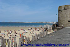 st malo beach in Brittany