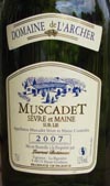 Muscadet wine of Brittany France